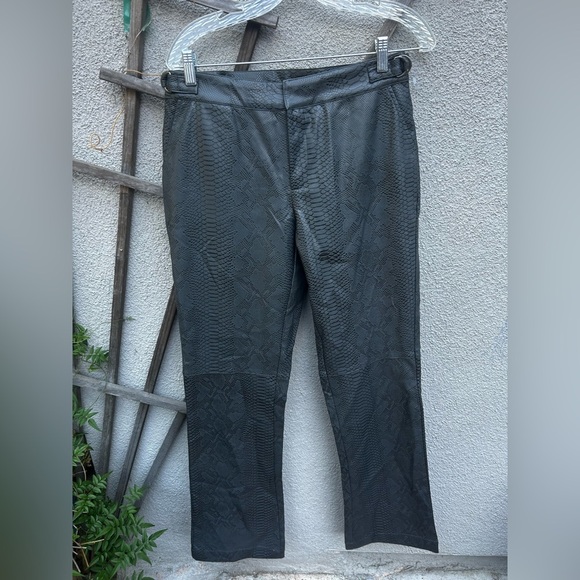 Naked Wardrobe Snakeskin Embossed Faux Leather Crop Cargo Jacket + High Trouser - Picture 7 of 13